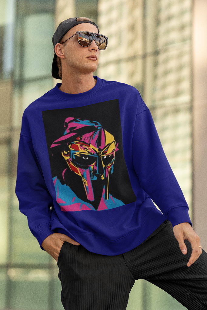 MF Doom/Mask HIP HOP Long Sleeve Sweatshirt - 5 Colors - FREE Shipping