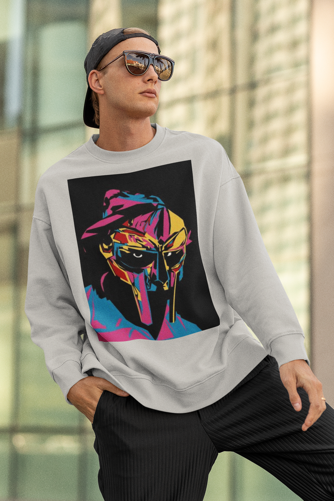 MF Doom/Mask HIP HOP Long Sleeve Sweatshirt - 5 Colors - FREE Shipping