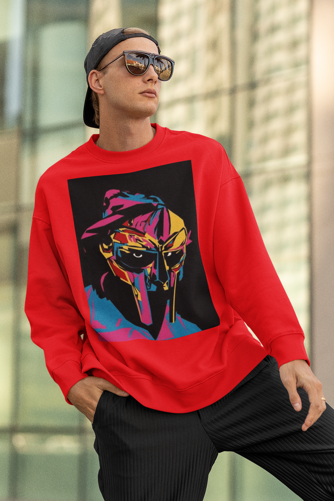 MF Doom/Mask HIP HOP Long Sleeve Sweatshirt - 5 Colors - FREE Shipping