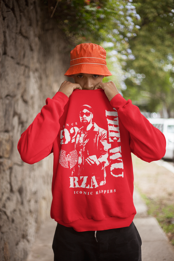 Wu Tang Clan - Rza - Sweatshirt - Black/Navy/Red - One Stop Hip Hop UK