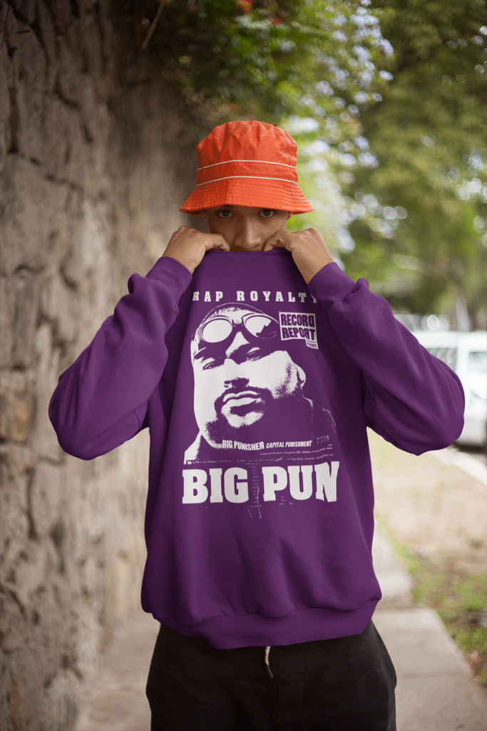 BIG PUN Long Sleeve Sweatshirt 5 Colors FREE Shipping One Stop Hip Hop UK