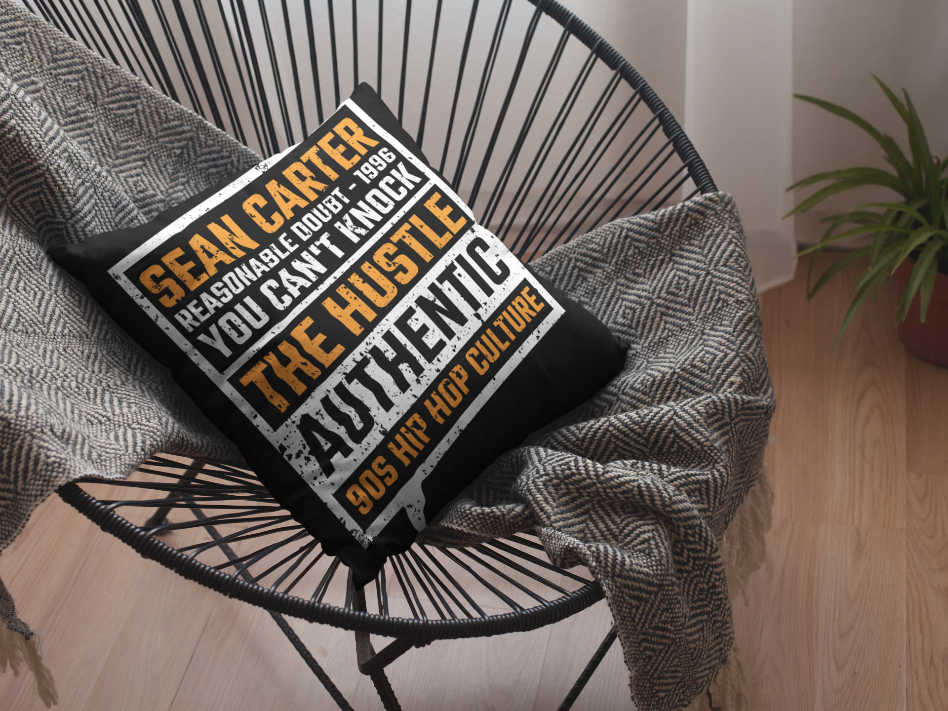 SEAN CARTER Hip Hop Cushion - Accessories Homeware - FREE Shipping Online Shop